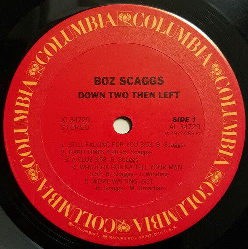 Boz Scaggs - Down Two Then Left