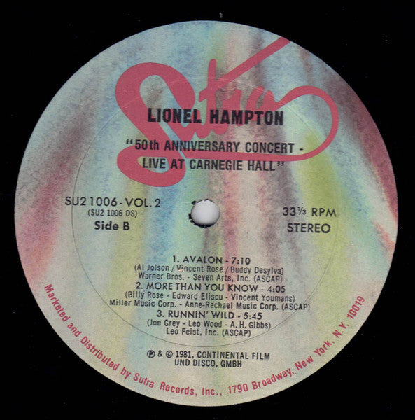 Lionel Hampton - 50th Anniversary Concert Live At Carnegie Hall