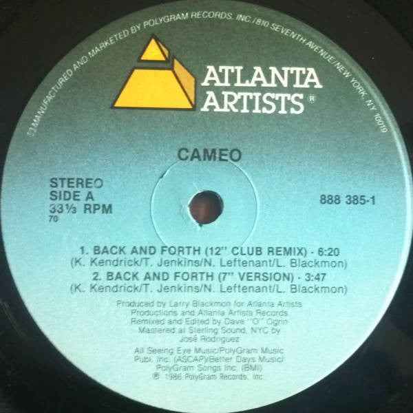 Cameo - Back And Forth