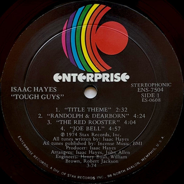 Isaac Hayes - Tough Guys (Music From The Soundtrack Of The Paramount Release 'Three Tough Guys')