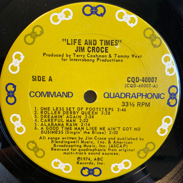 Jim Croce - Life And Times [QUADRAPHONIC]