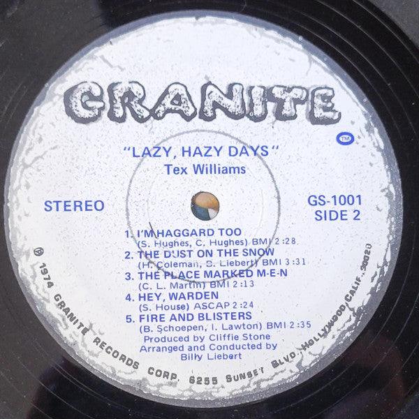 Tex Williams - Those Lazy Hazy Days