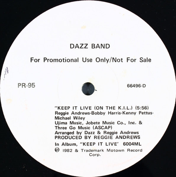Dazz Band - Let It Whip / Keep It Live (On The K.I.L.)