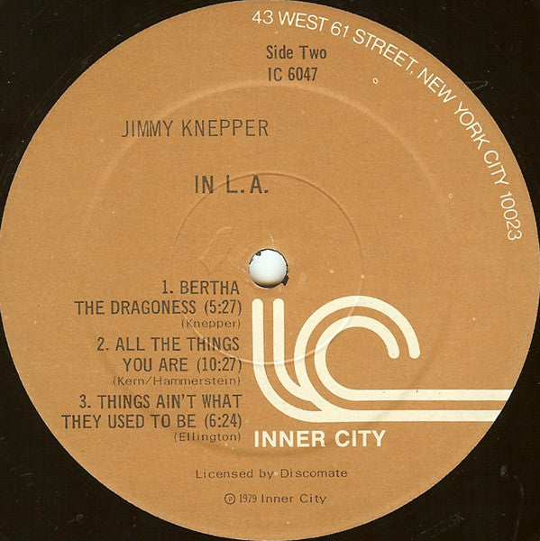 Jimmy Knepper Quintet - Jimmy Knepper In L.A.