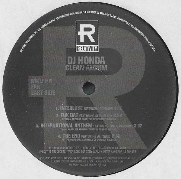 DJ Honda Clean Album