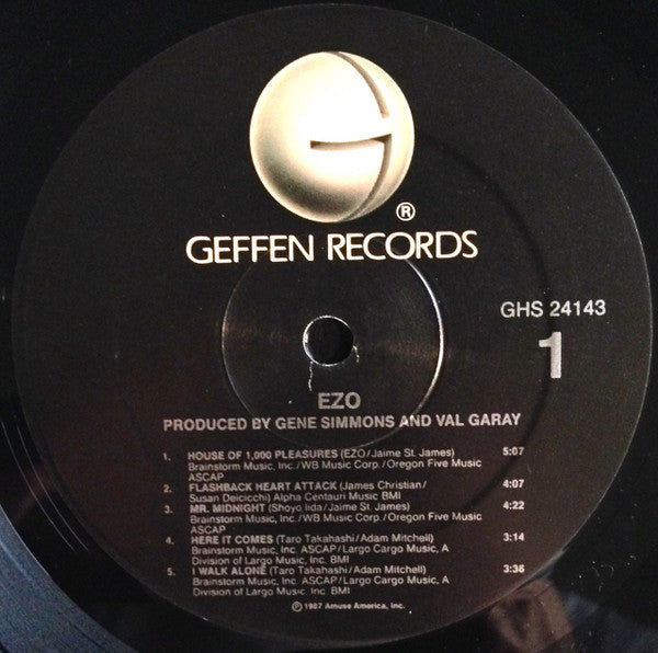 Ezo - E･Z･O [1st Press, PROMO, 1987]