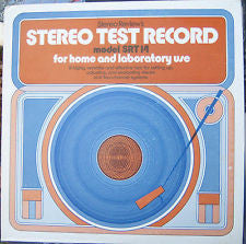 No Artist - Stereo Test Record - Model SRT14 (For Home And Laboratory Use)