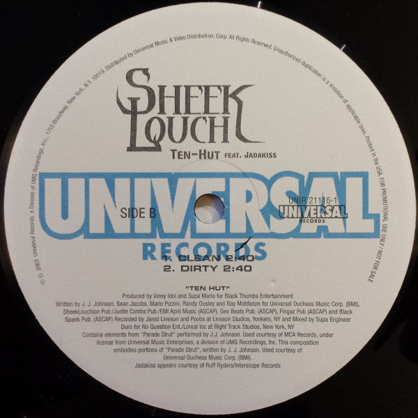 Sheek Louch - How I Love You / Ten-Hut