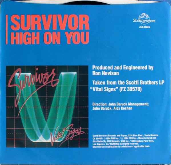 Survivor - High On You