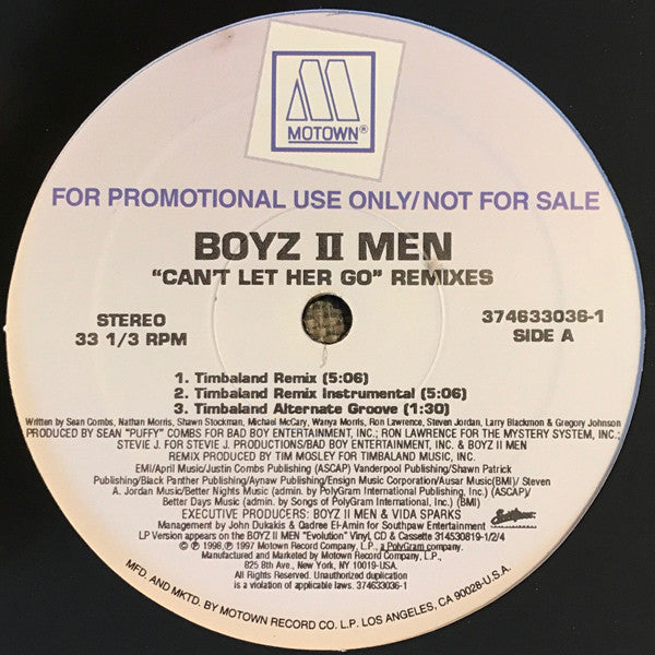 Boyz II Men - Can't Let Her Go (Remixes)