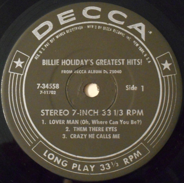 Billie Holiday's Greatest Hits