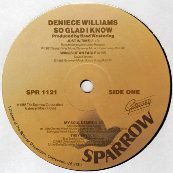 Deniece Williams - So Glad I Know