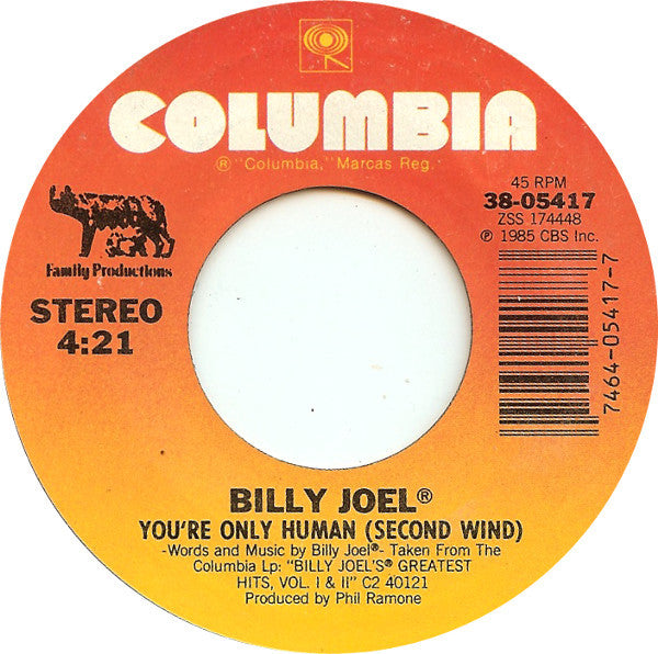 Billy Joel - You're Only Human (Second Wind)