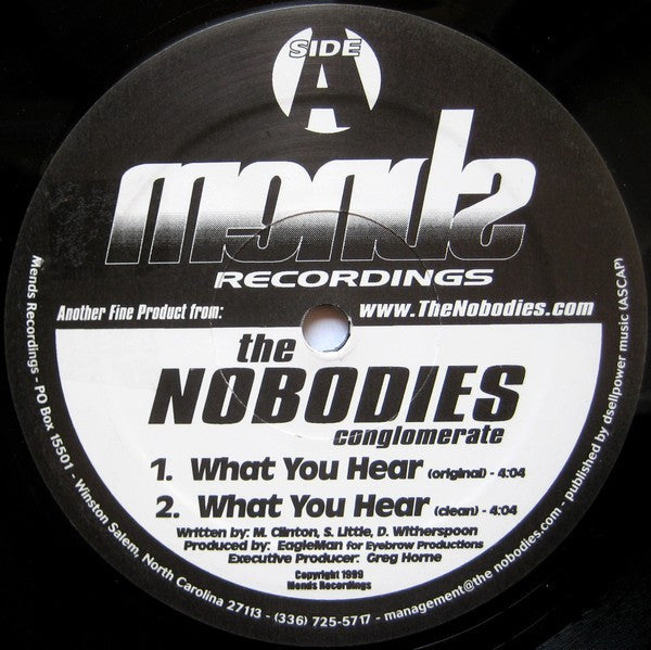 The Nobodies - It's Hip Hop / What You Hear