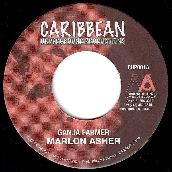 Marlon Asher - Ganja Farmer / I Love You