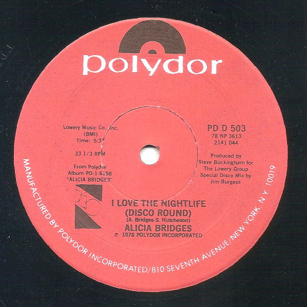 Alicia Bridges - I Love The Nightlife (Disco Round)