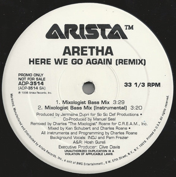 Aretha Franklin - Here We Go Again (Remix)