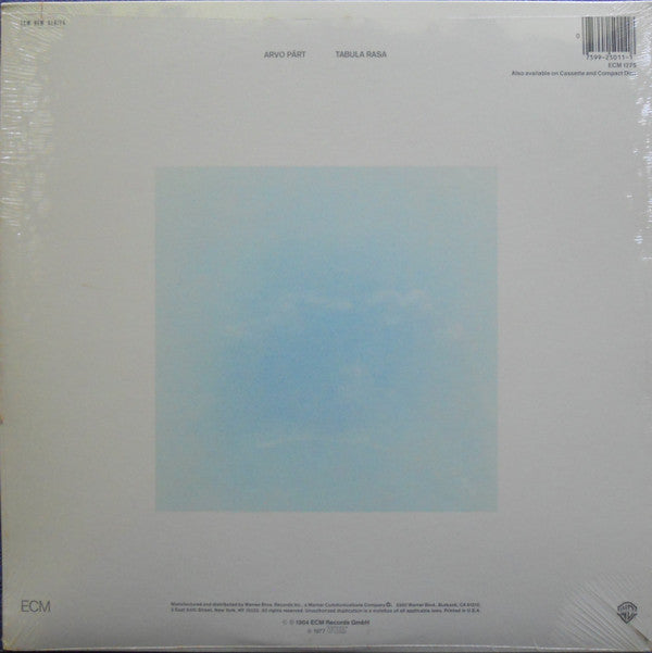 Arvo Pärt - Tabula Rasa