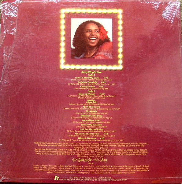 Betty Wright - Betty Wright Live