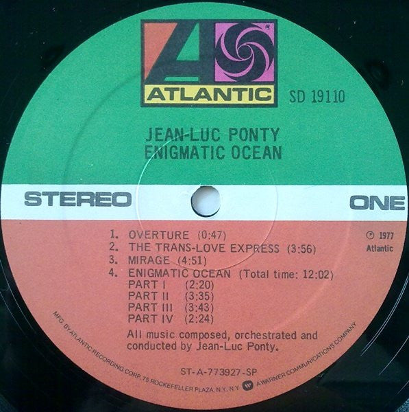 Jean-Luc Ponty - Enigmatic Ocean