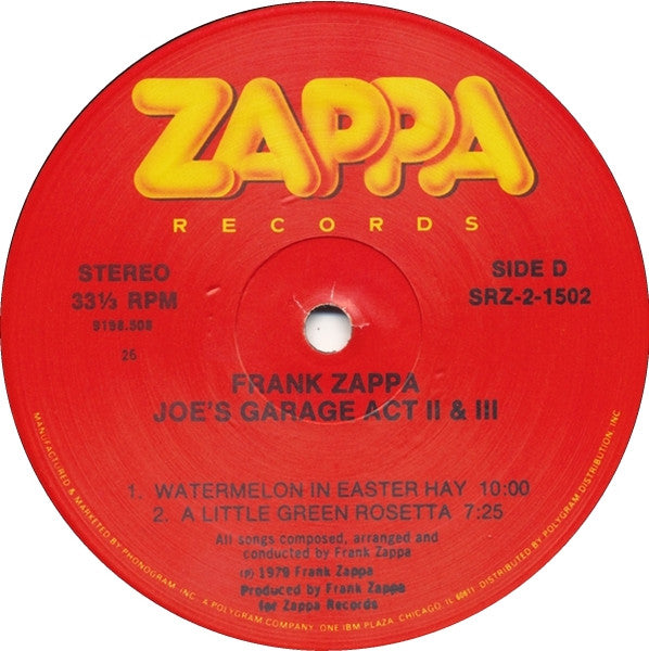 Frank Zappa - Joe's Garage Acts II & III