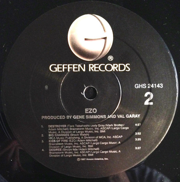 Ezo - E･Z･O [1st Press, PROMO, 1987]