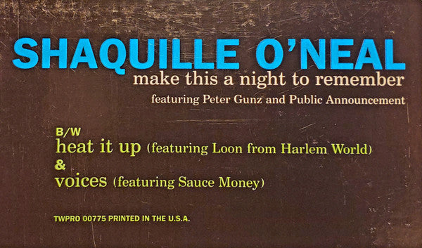 Shaquille O'Neal - Make This A Night To Remember
