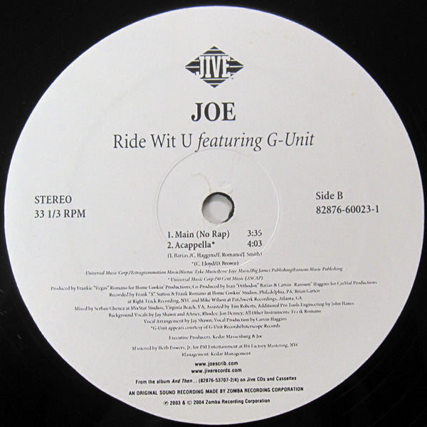 Joe - Ride Wit U