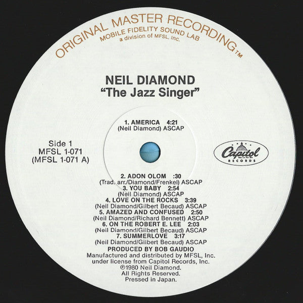 Neil Diamond - The Jazz Singer (Original Songs From The Motion Picture)