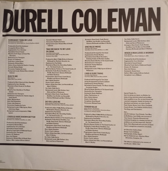 Durell Coleman - Durell Coleman