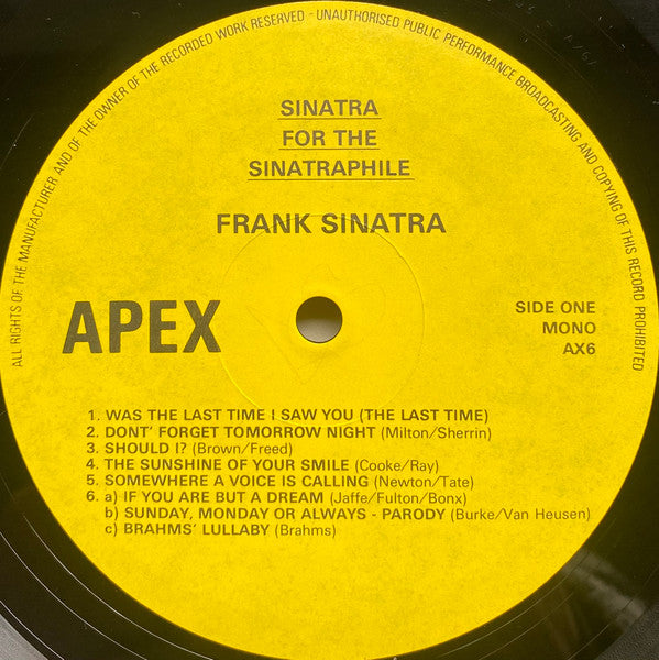 Sinatra for the Sinatraphile