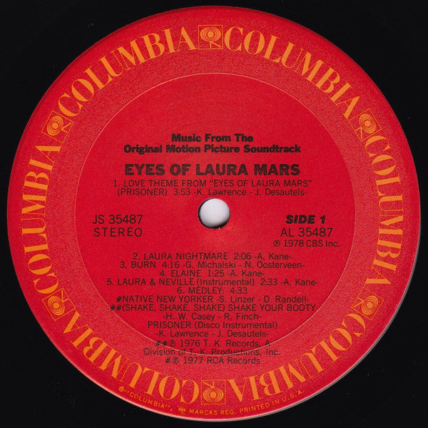 Various - Eyes Of Laura Mars (Music From The Original Motion Picture Soundtrack)