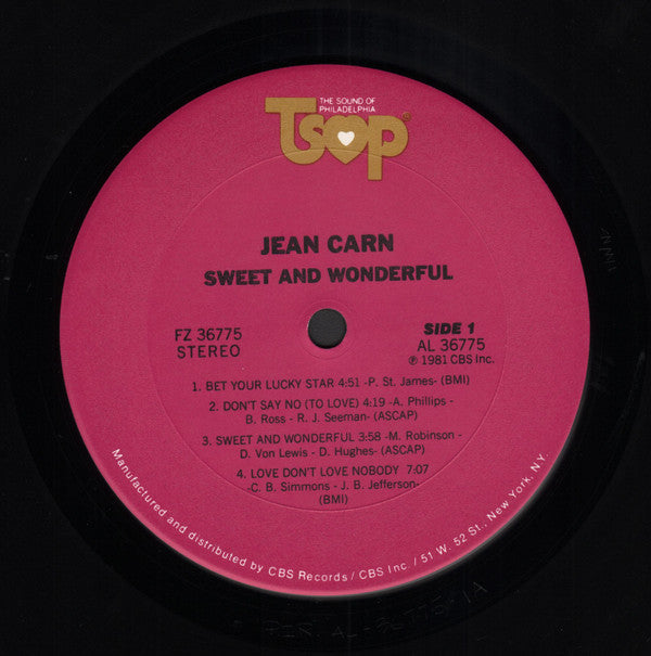 Jean Carn - Sweet And Wonderful