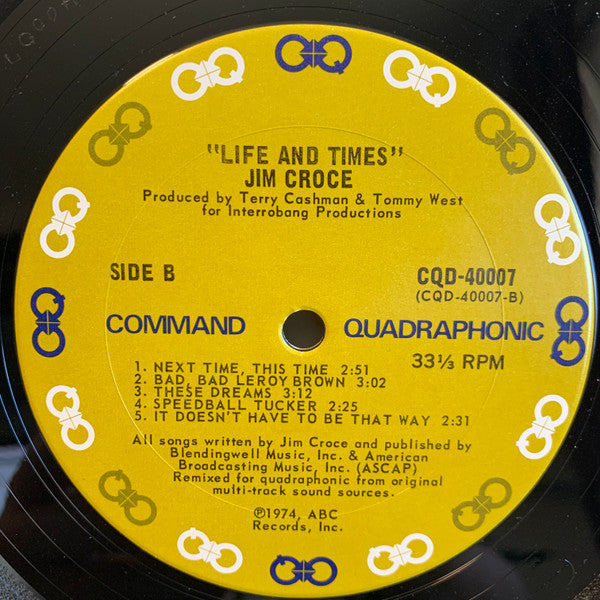 Jim Croce - Life And Times [QUADRAPHONIC]