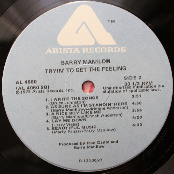 Barry Manilow - Tryin' To Get The Feeling