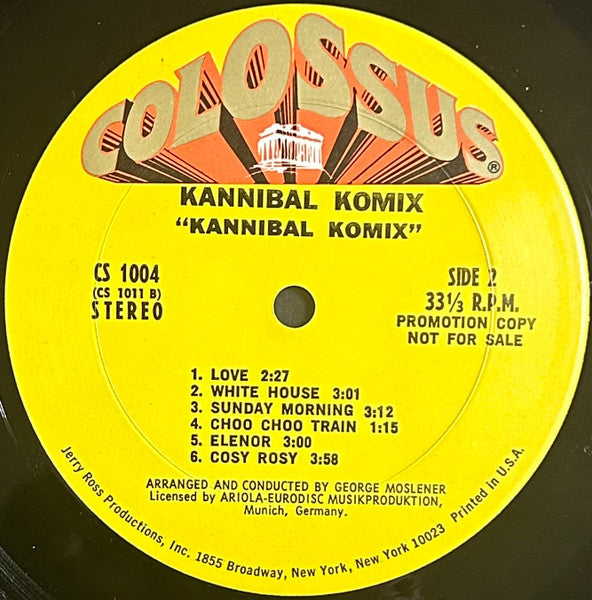Kannibal Komix - Kannibal Komix [PROMO, 1970]