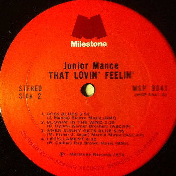 Junior Mance - That Lovin' Feelin'