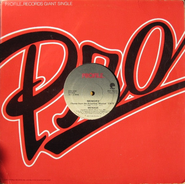 Menage (2) - Memory (Theme From The Broadway Musical "Cats")