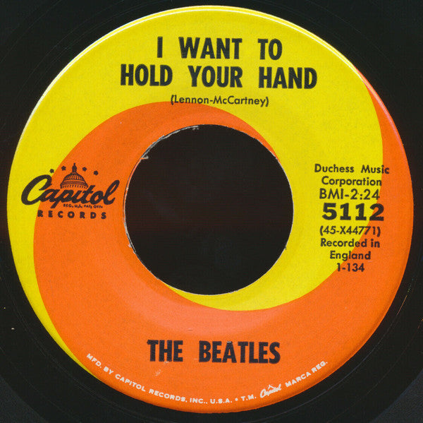 The Beatles - I Want To Hold Your Hand / I Saw Her Standing There