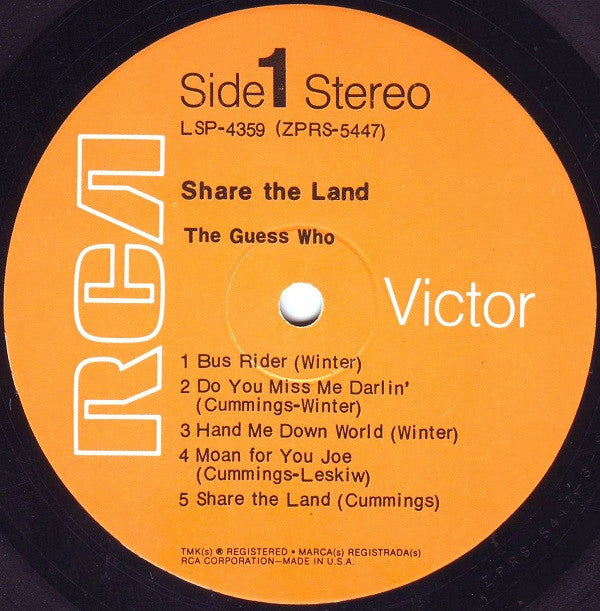 The Guess Who - Share The Land