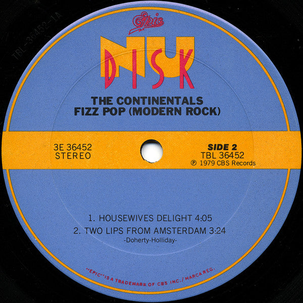 The Continentals (2) - Fizz! Pop! Modern Rock