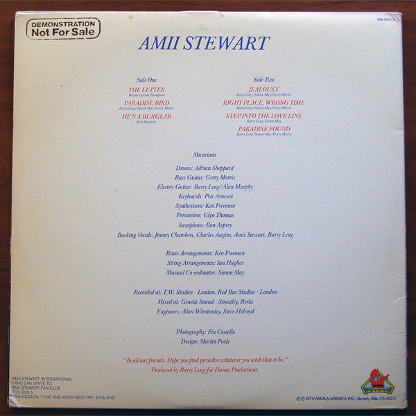 Amii Stewart - Paradise Bird