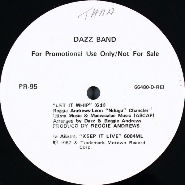 Dazz Band - Let It Whip / Keep It Live (On The K.I.L.)