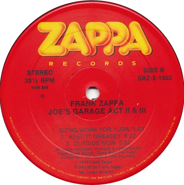 Frank Zappa - Joe's Garage Acts II & III