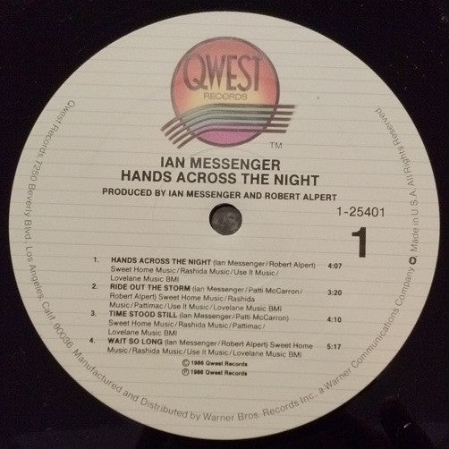 Ian Messenger - Hands Across The Night