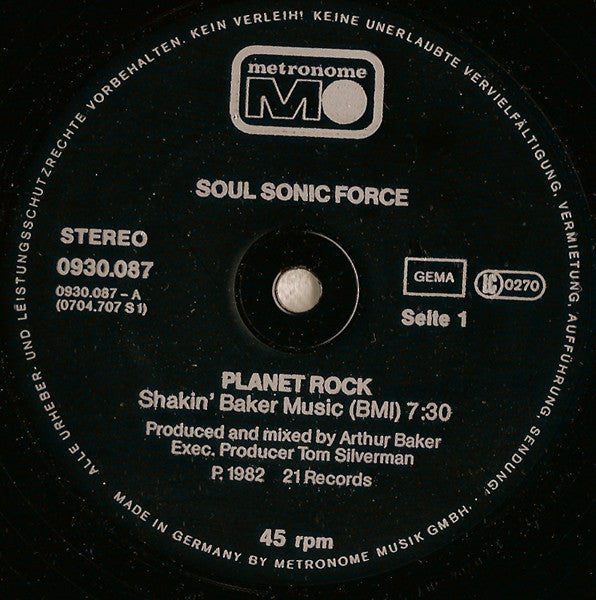 Soulsonic Force - Planet Rock