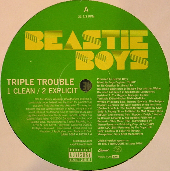 Beastie Boys - Triple Trouble