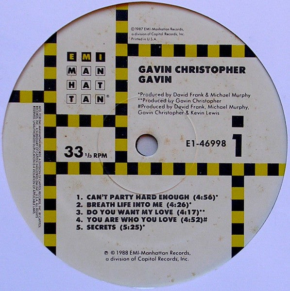 Gavin Christopher - Gavin