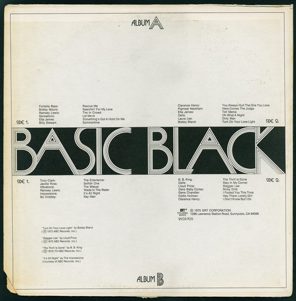 Various - Basic Black 25 Hits
