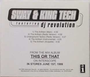 Sway & King Tech - The Anthem \ Underground Tactics